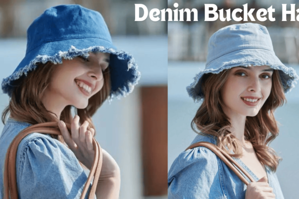 Denim Bucket Hat Fashion Accessory