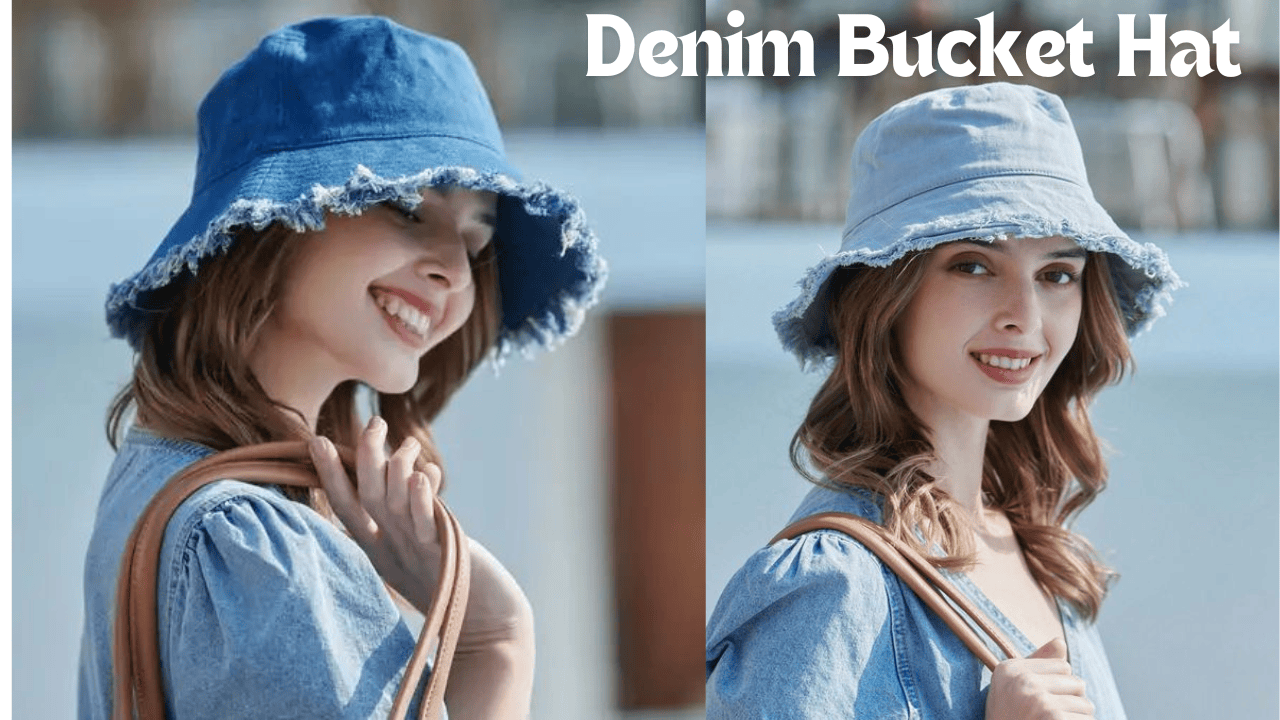 Denim Bucket Hat Fashion Accessory