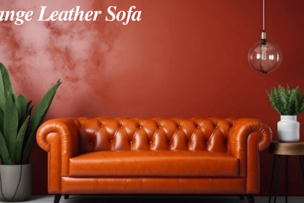 Orange Leather Sofa: A Bold Statement for Your Home