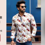 299 rs only flower style casual men shirt long sleeve thesparkshop.in