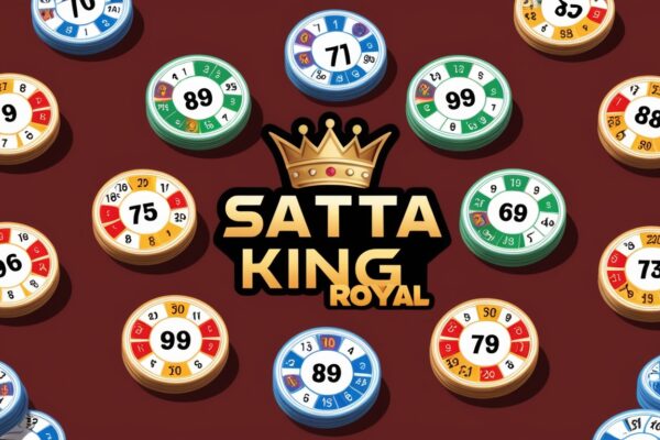 A visual representation of the Satta King Royal game, showing numbers and betting options.