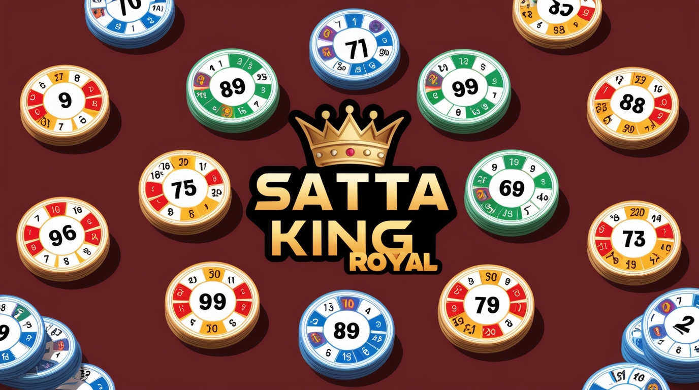 A visual representation of the Satta King Royal game, showing numbers and betting options.