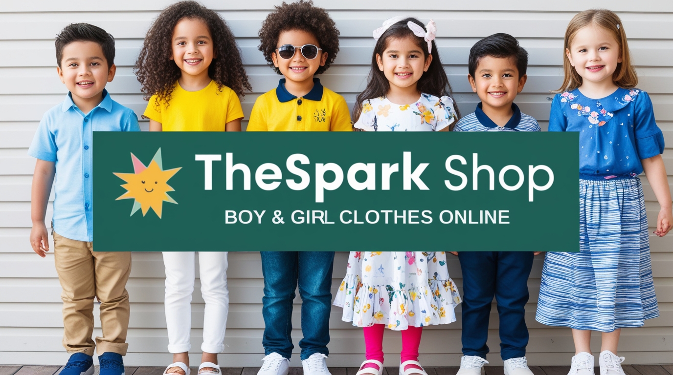 Trendy boy and girl clothes collection at TheSpark Shop online