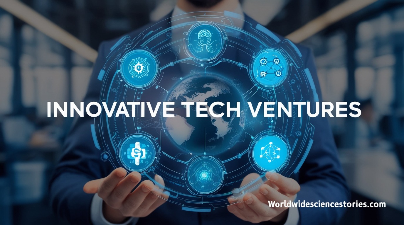 Innovative tech ventures featured on worldwidesciencestories.com highlighting emerging technologies and startup success stories.