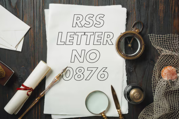 RSS Letter No. 0876 - Promoting Nationalism, Economic Self-Reliance, and Cultural Pride